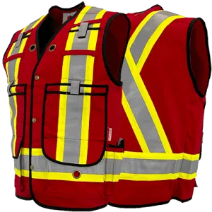 Atlas AR/FR Red Surveyor Vests 2272RD