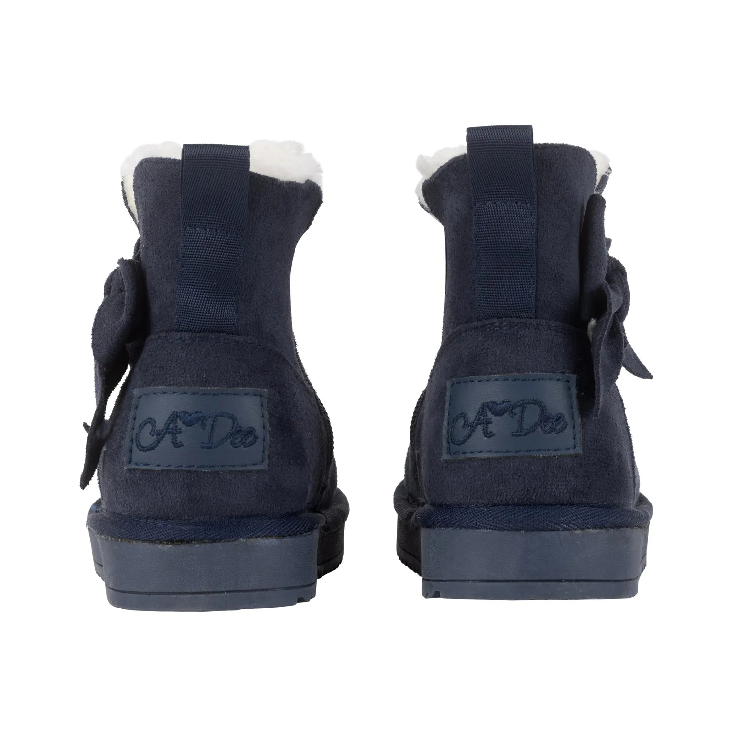 AW24 A Dee Girls Bowtiful Navy Boots