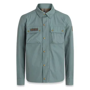 BELSTAFF MANSION RIDING SHIRT - DARK STEEL GREEN