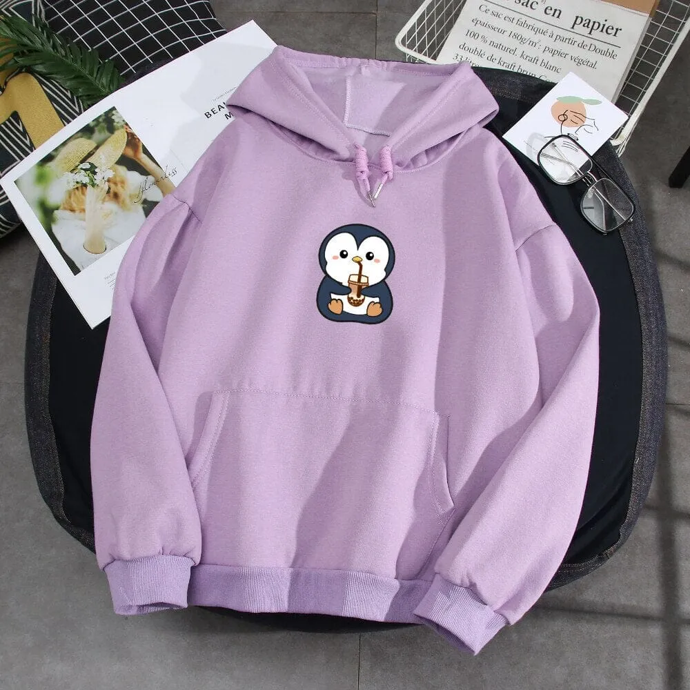 Boba Lovin Penguin Soft Hoodie