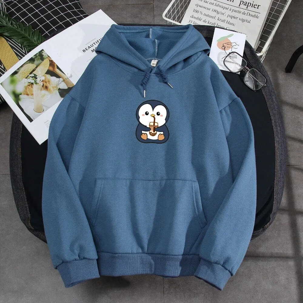 Boba Lovin Penguin Soft Hoodie