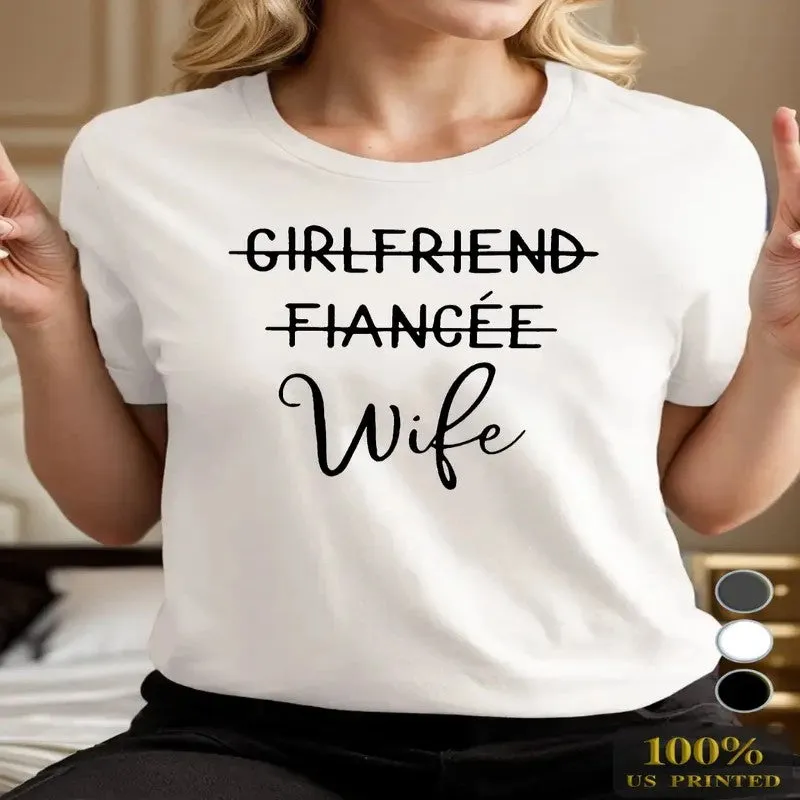 Bride Groom Gift Graphic Cotton T-Shirts