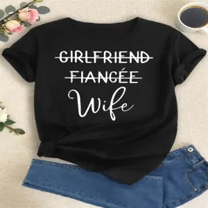 Bride Groom Gift Graphic Cotton T-Shirts