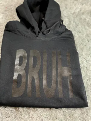 BRUH/SIS- Blacked Out Toddler Hoodies