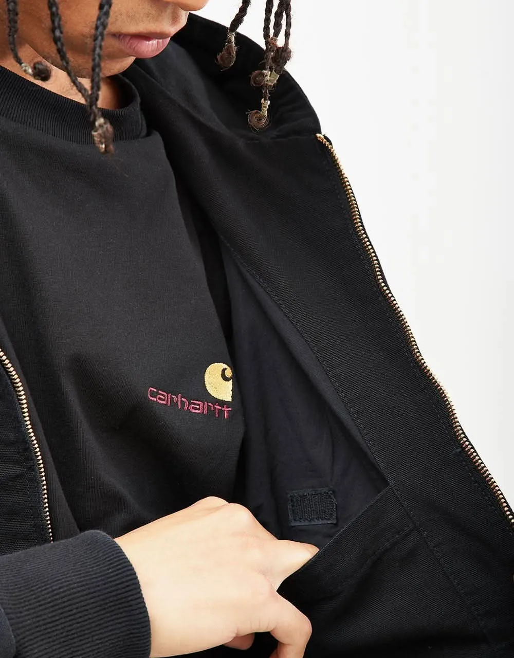 Carhartt WIP Active Jacket - Black (Aged Canvas)