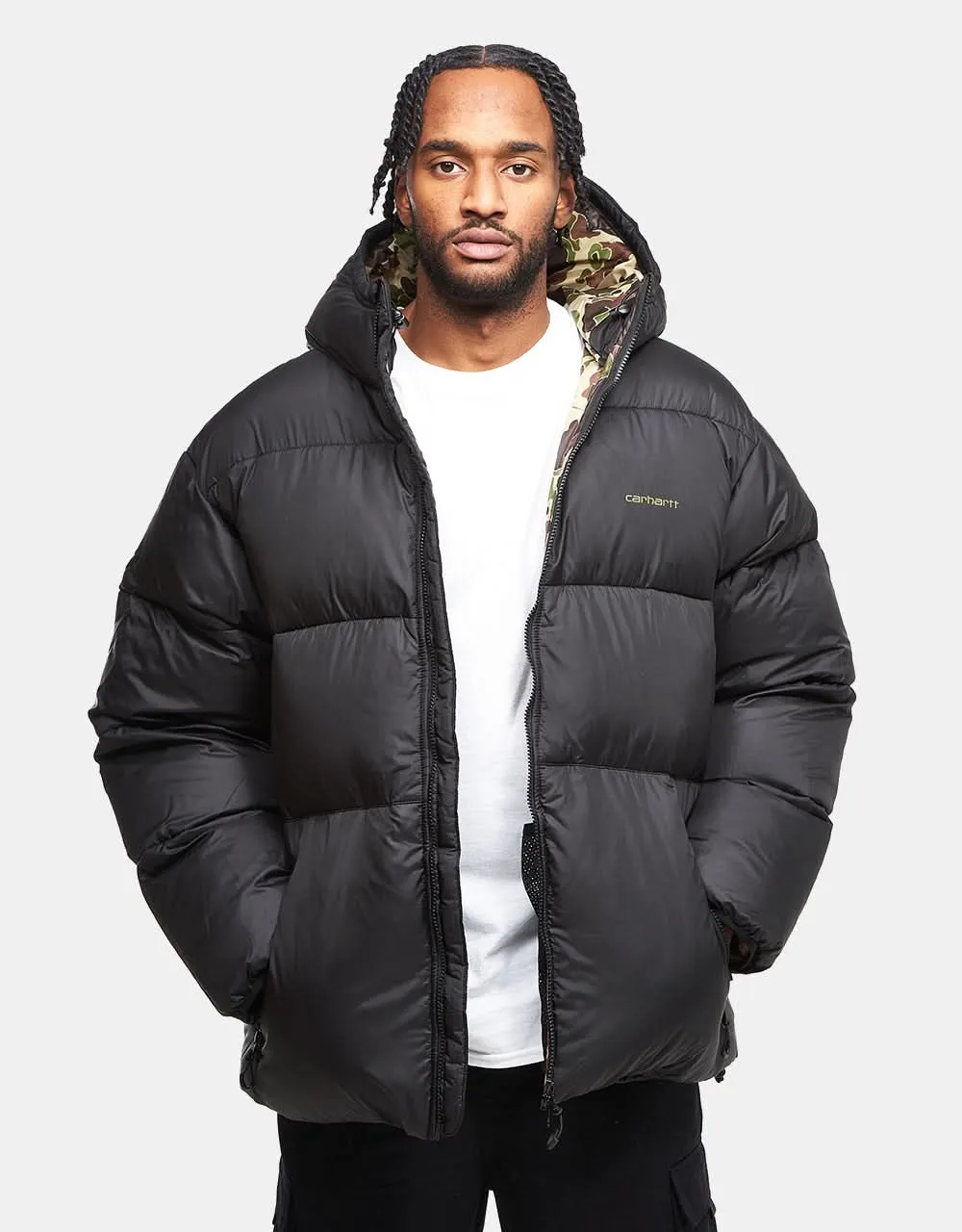 Carhartt WIP Toronto Jacket - Black/Camo Duck/Green