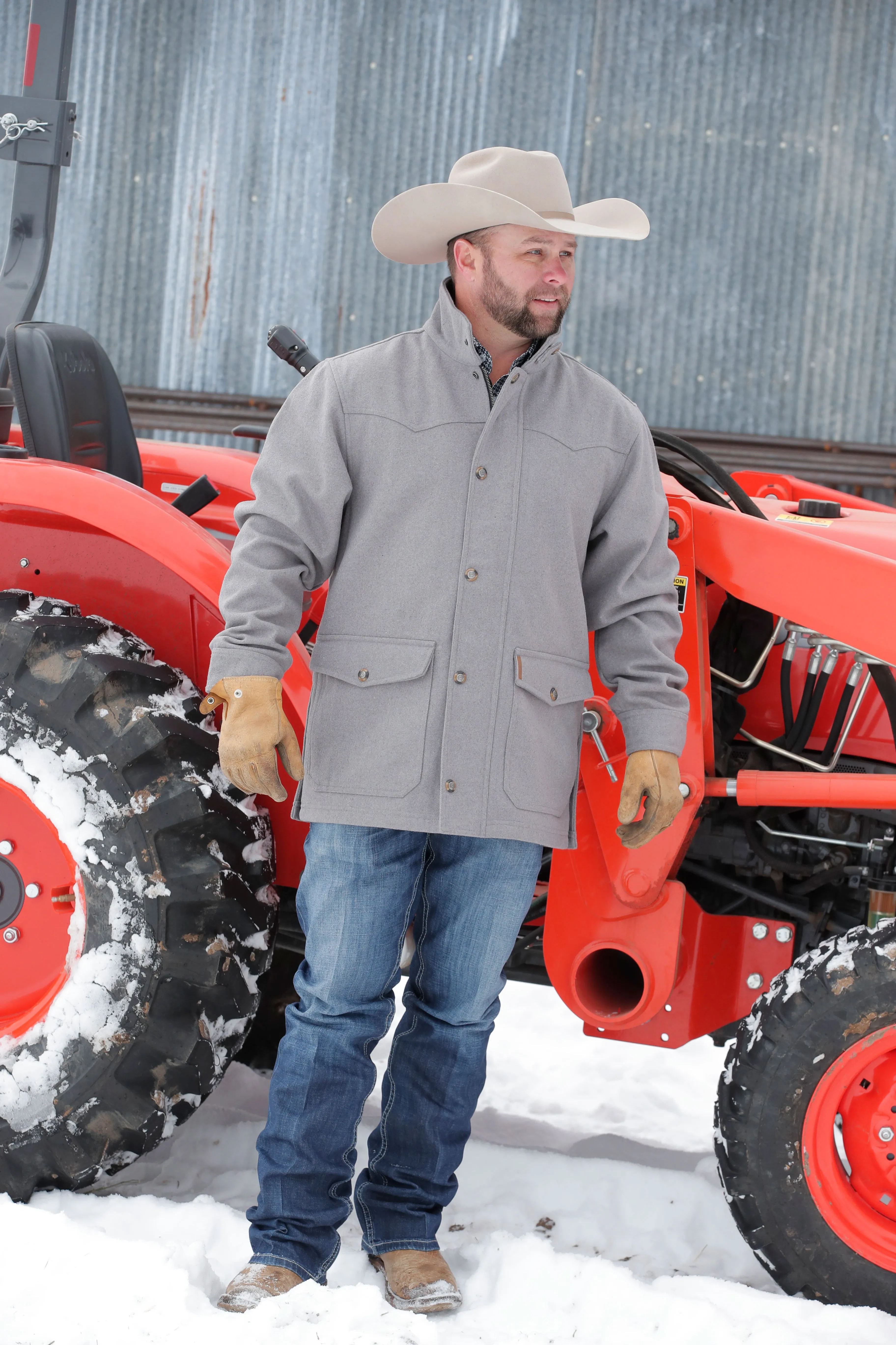 Cinch Men's Gray Ranch Coat