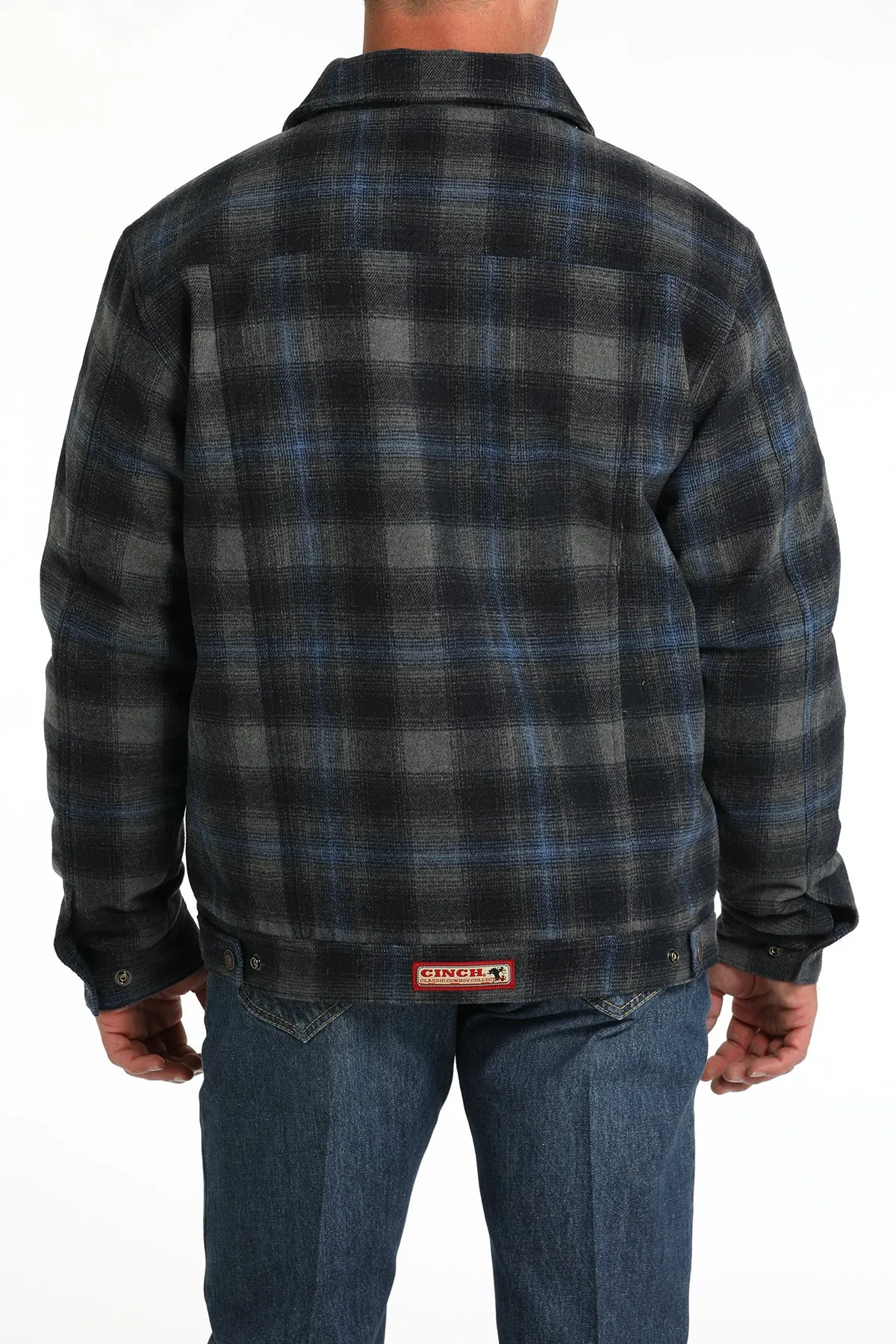 Cinch Men's Navy and Gray Lined Trucker Jacket