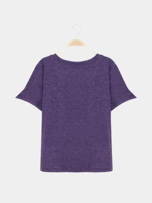 Custom V-Neck Purple T-Shirts