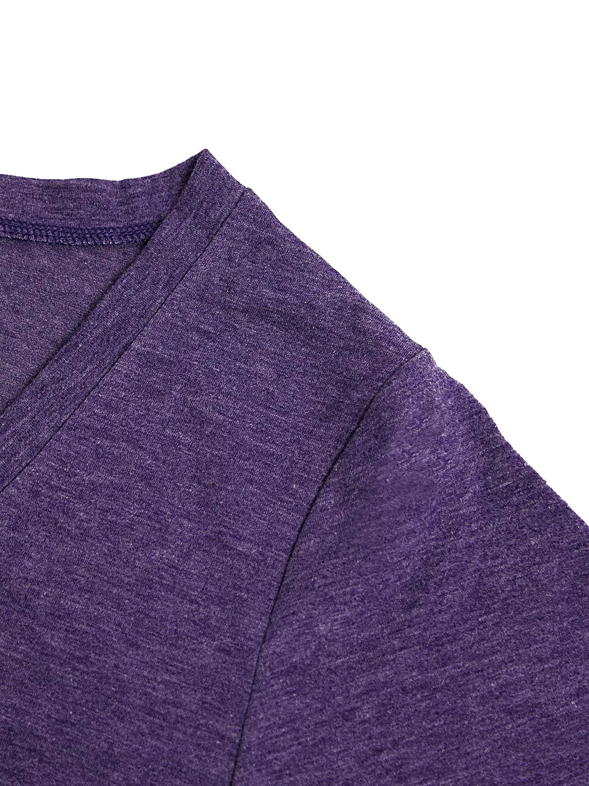 Custom V-Neck Purple T-Shirts