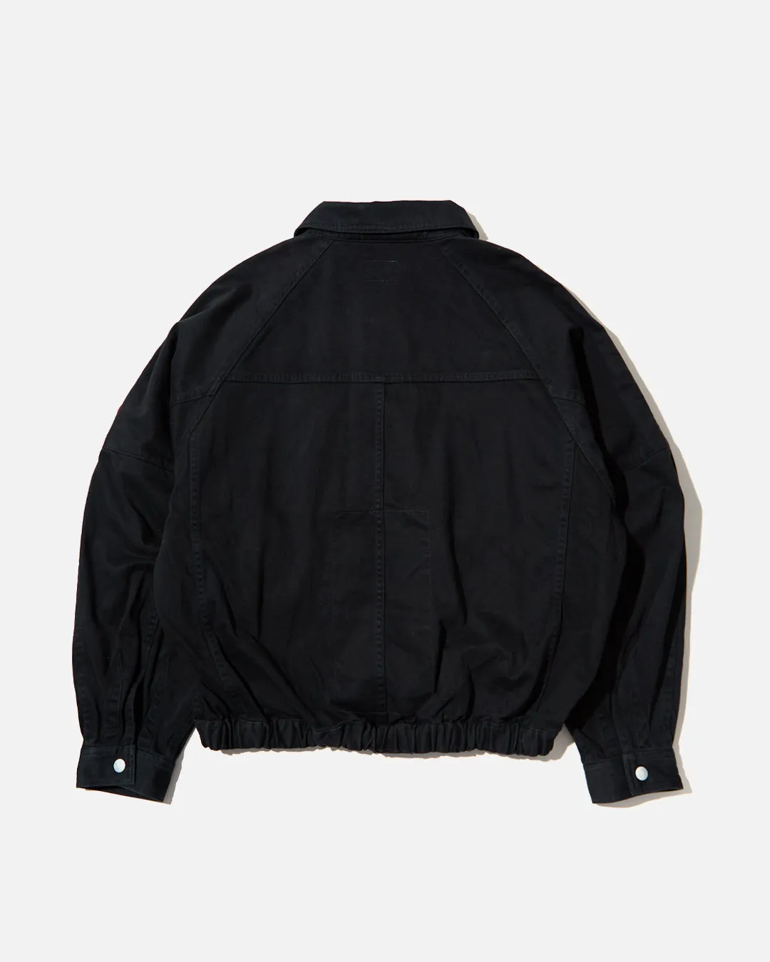 Cutting Button Up Jacket - Black