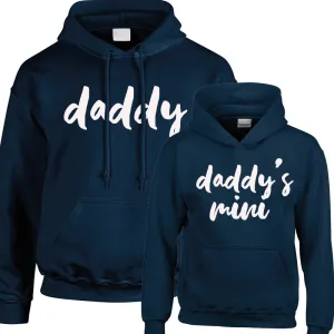 Daddy & Daddy's Mini Matching Navy Hoodies (MRK X)