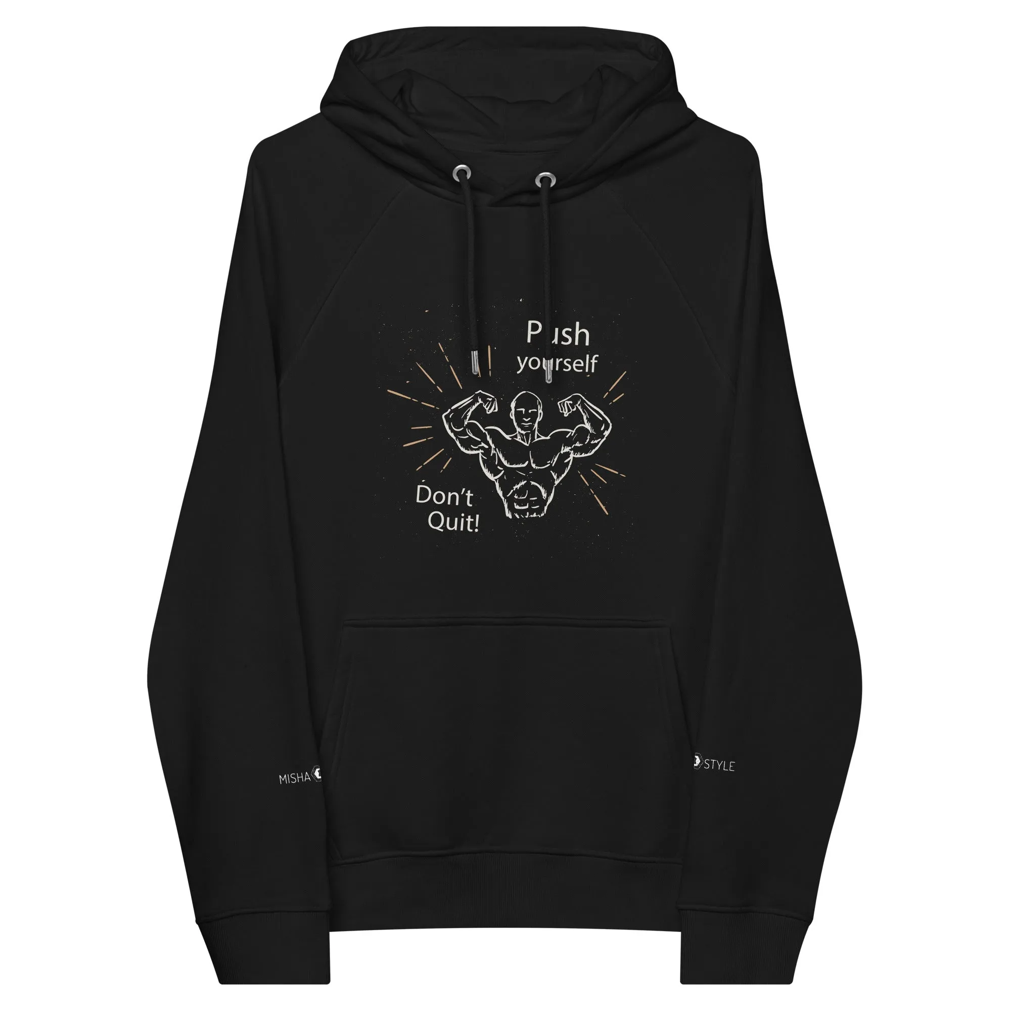 Don't Quit eco raglan Men hoodie