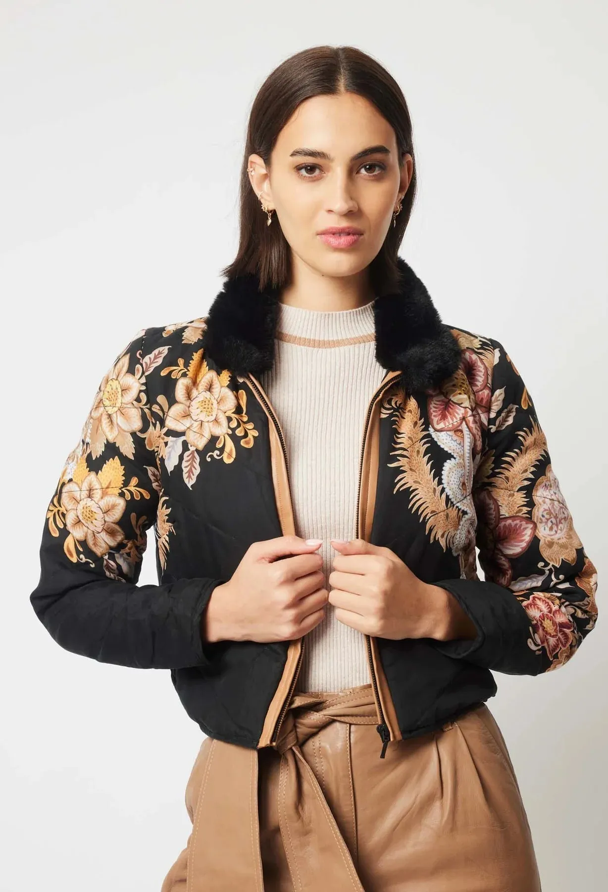 Empress Crop Bomber Jacket