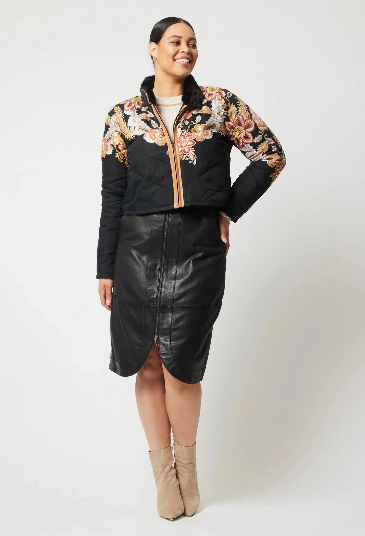 Empress Crop Bomber Jacket