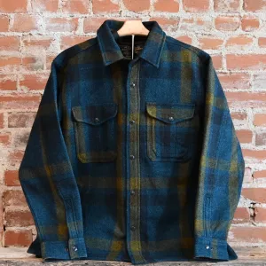 Filson Lined Mackinaw Jac-Shirt in Teal Ochre Plaid