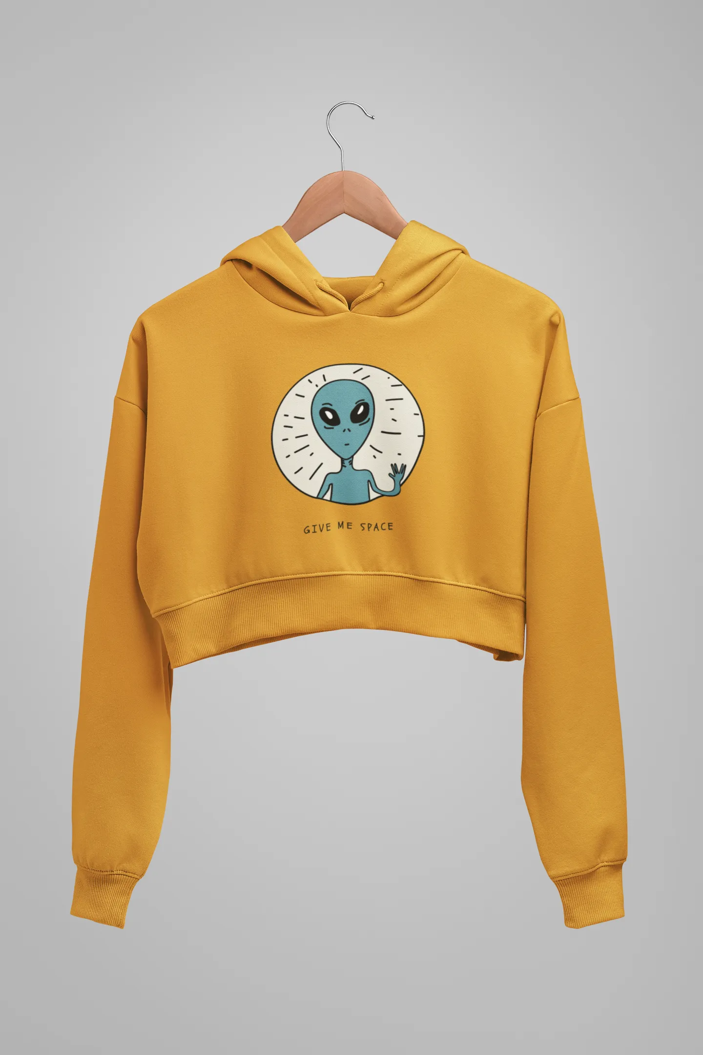 Give Me Space : Alien & Space - Winter Crop Hoodies