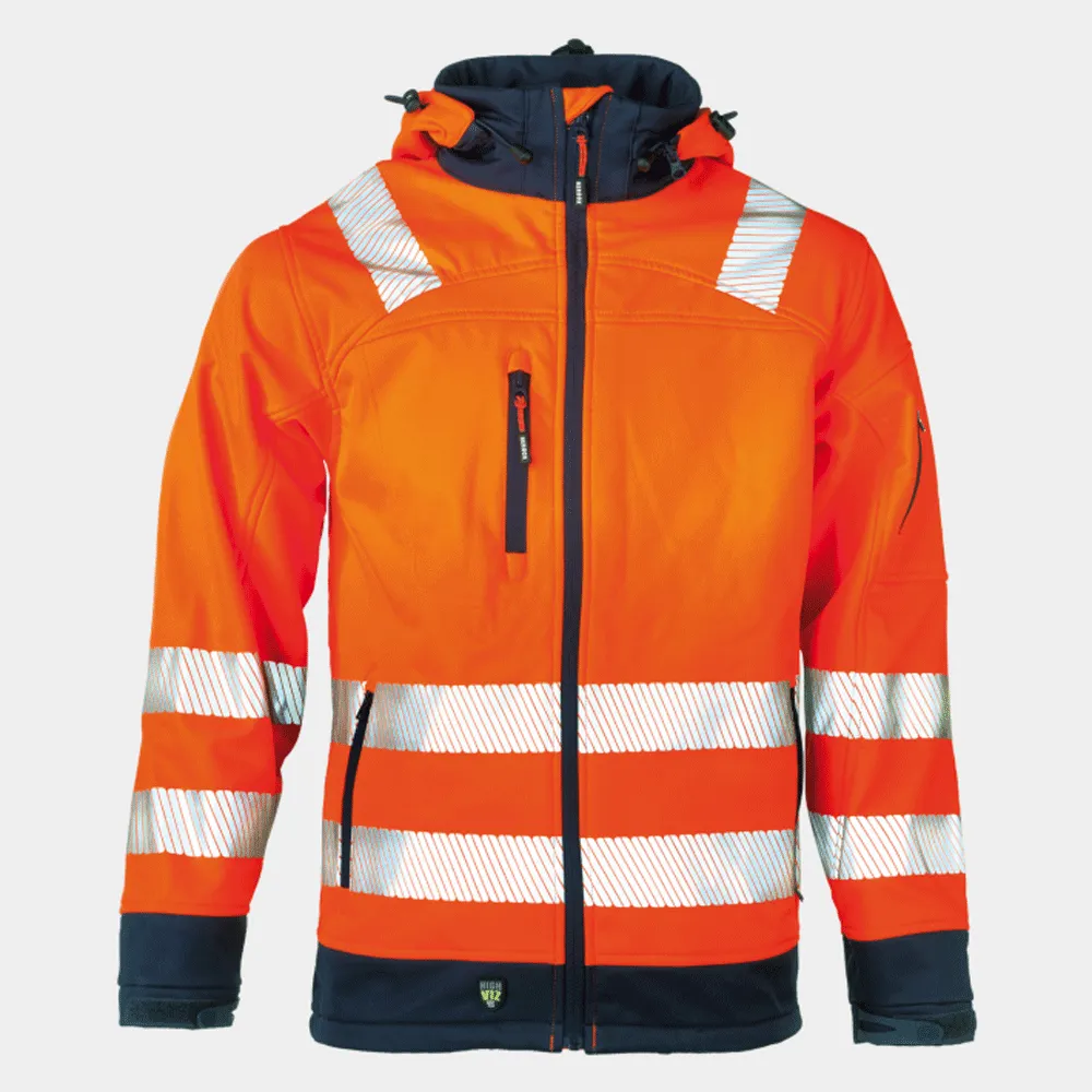 Herock Gregor Hi-Vis Water-Repellent Softshell Work Jacket Various Colours