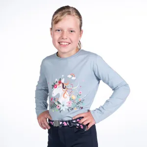 Hkm Kids Wonderland Long Sleeve Shirt - Grey Blue