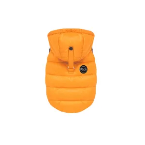 hood padding vest - orange