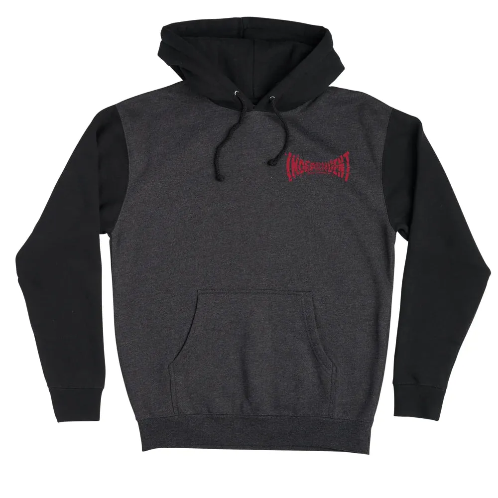 INDEPENDENT Shatter Span Pullover Hoodie Charcoal Heather/Black