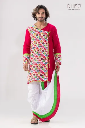 Kacher Manush Kurta Dhoti(Optional) Set