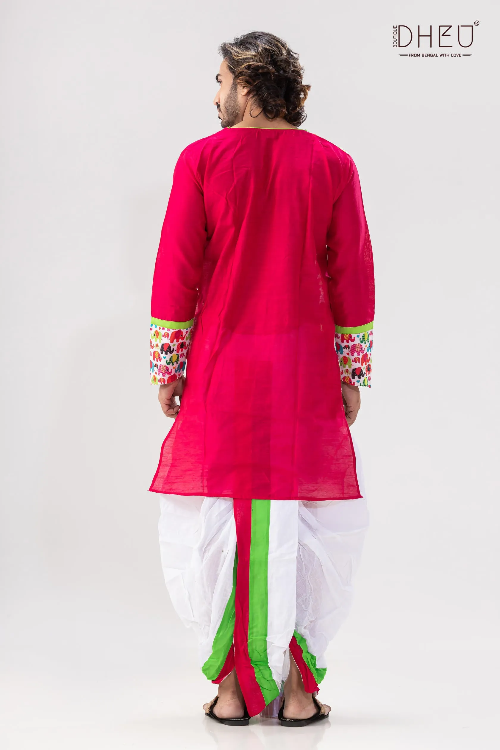 Kacher Manush Kurta Dhoti(Optional) Set