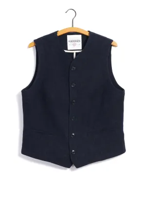 KAJ | Casual Waistcoat | Broken Blue