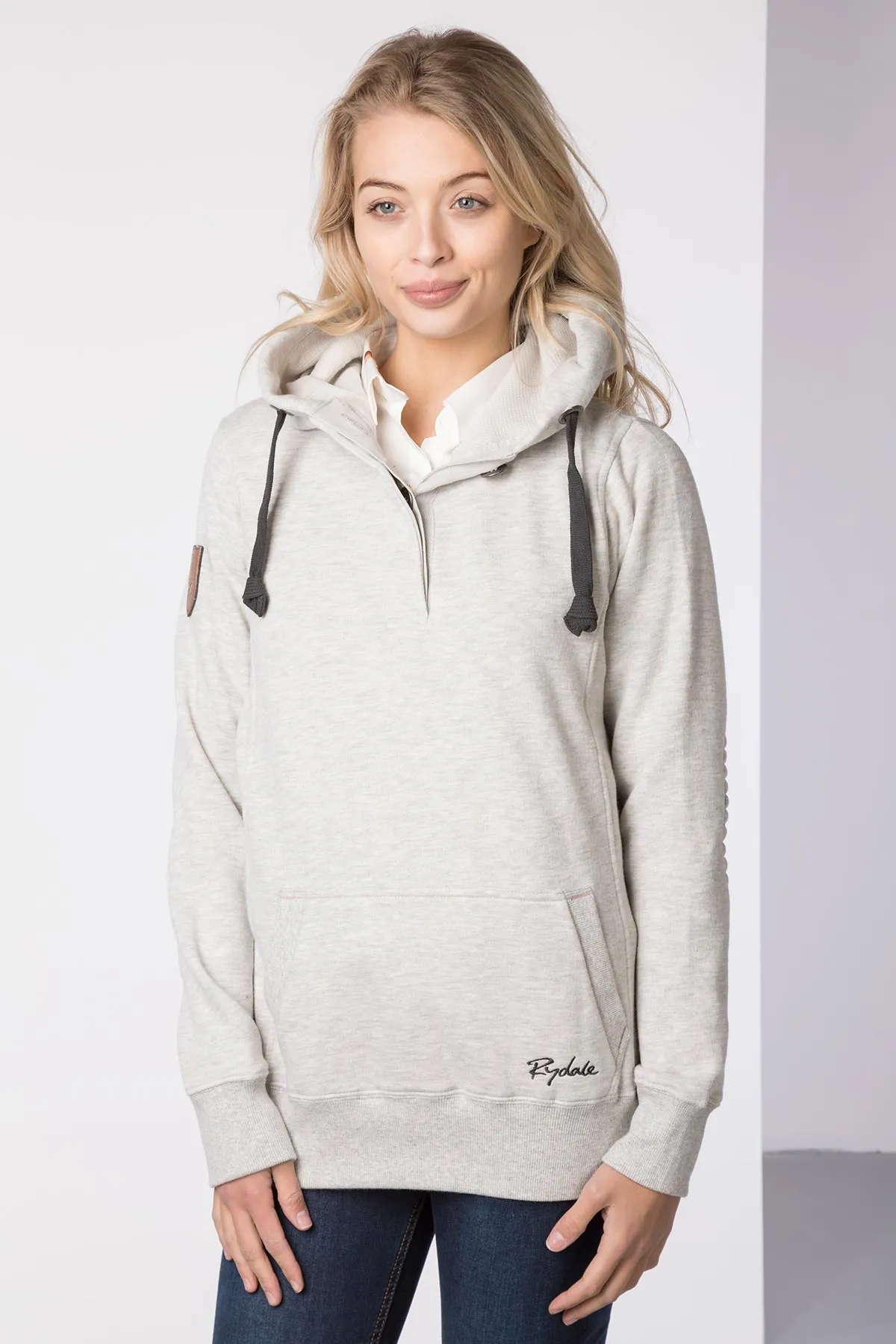 Ladies Button Hoodie