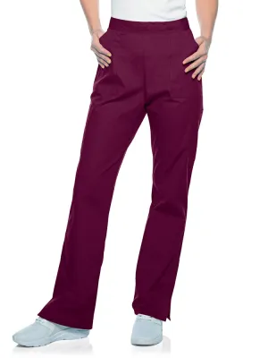 Landau ScrubZone Women's Straight Leg Cargo Pants | Wine