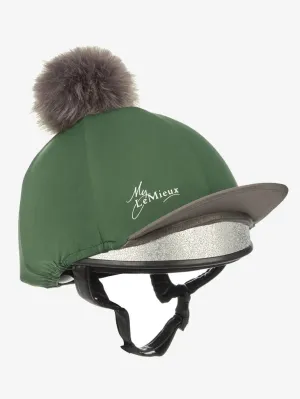 LeMieux Pom Hat Silk Hunter Green