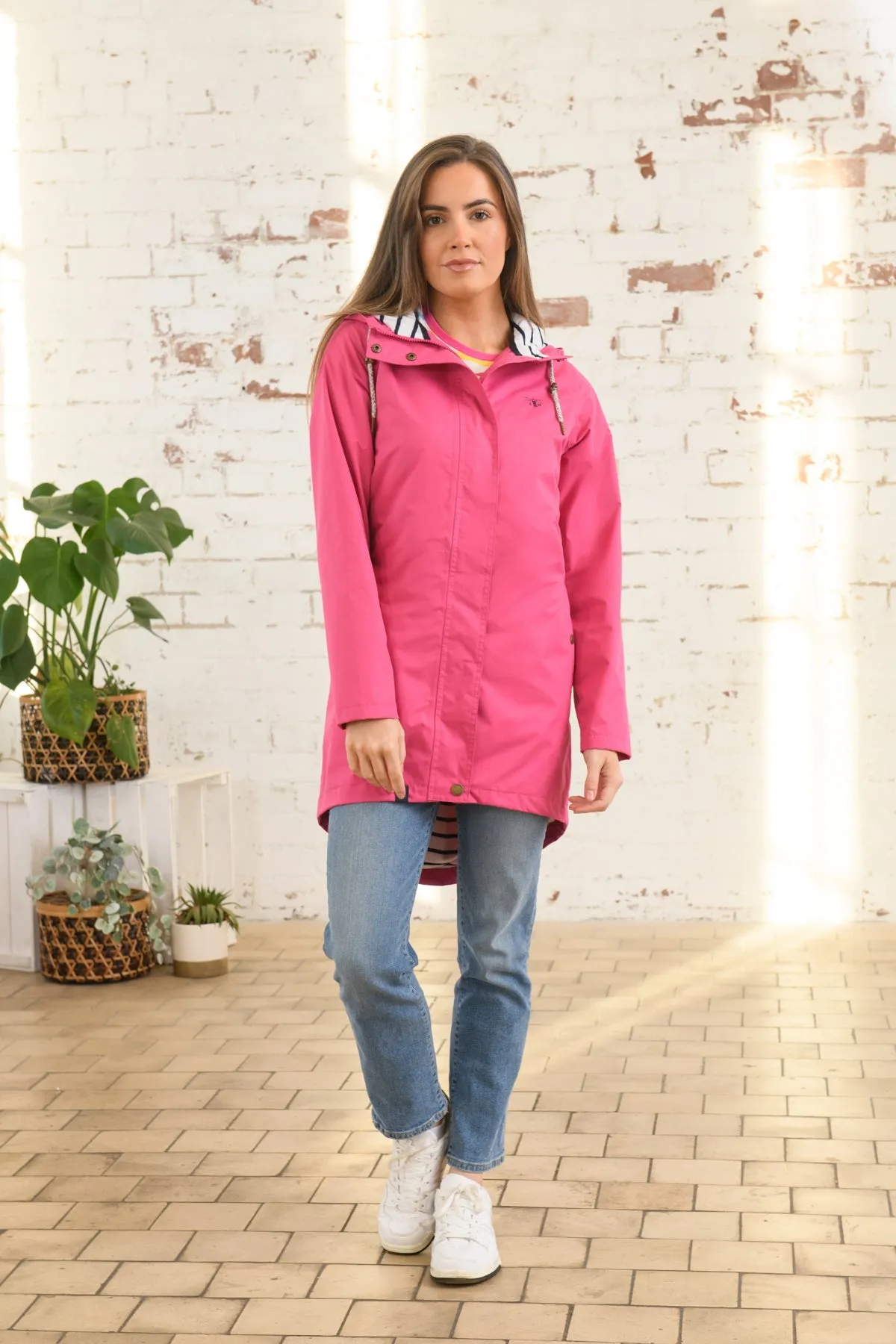 Long Beachcomber Jacket - Azalea Pink