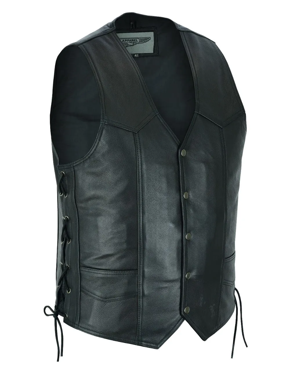 Mens Traditional Vest Heavy Duty Side Laces