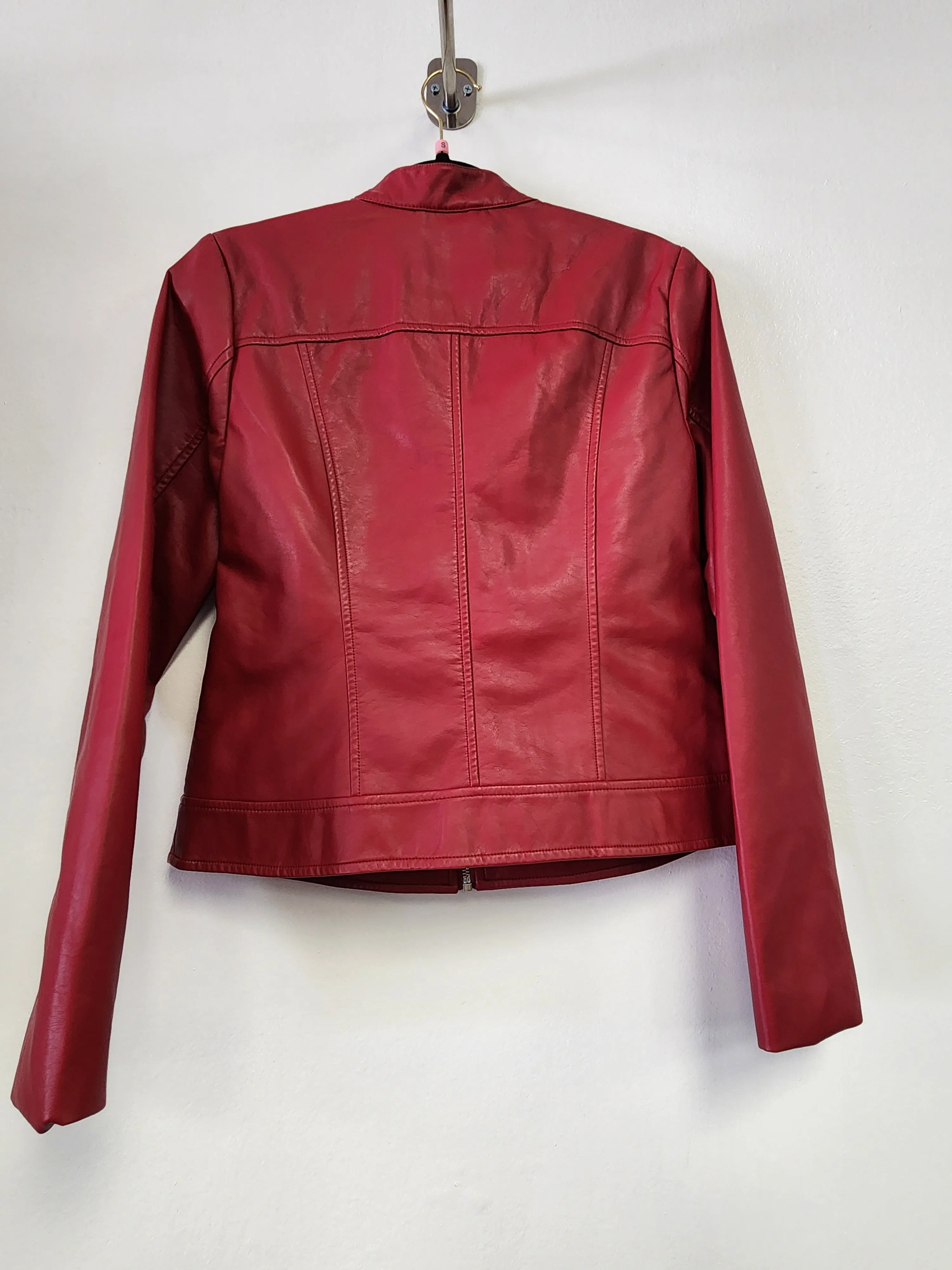 Moto Jacket w Rivets In Red