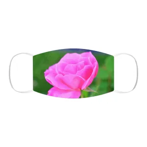 Pink Flower Snug-Fit Polyester Face Mask