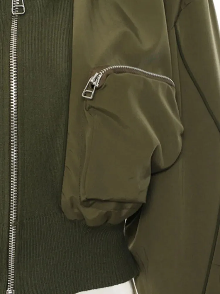 Pre Order:  Double Front Pockets Army Green Jacket