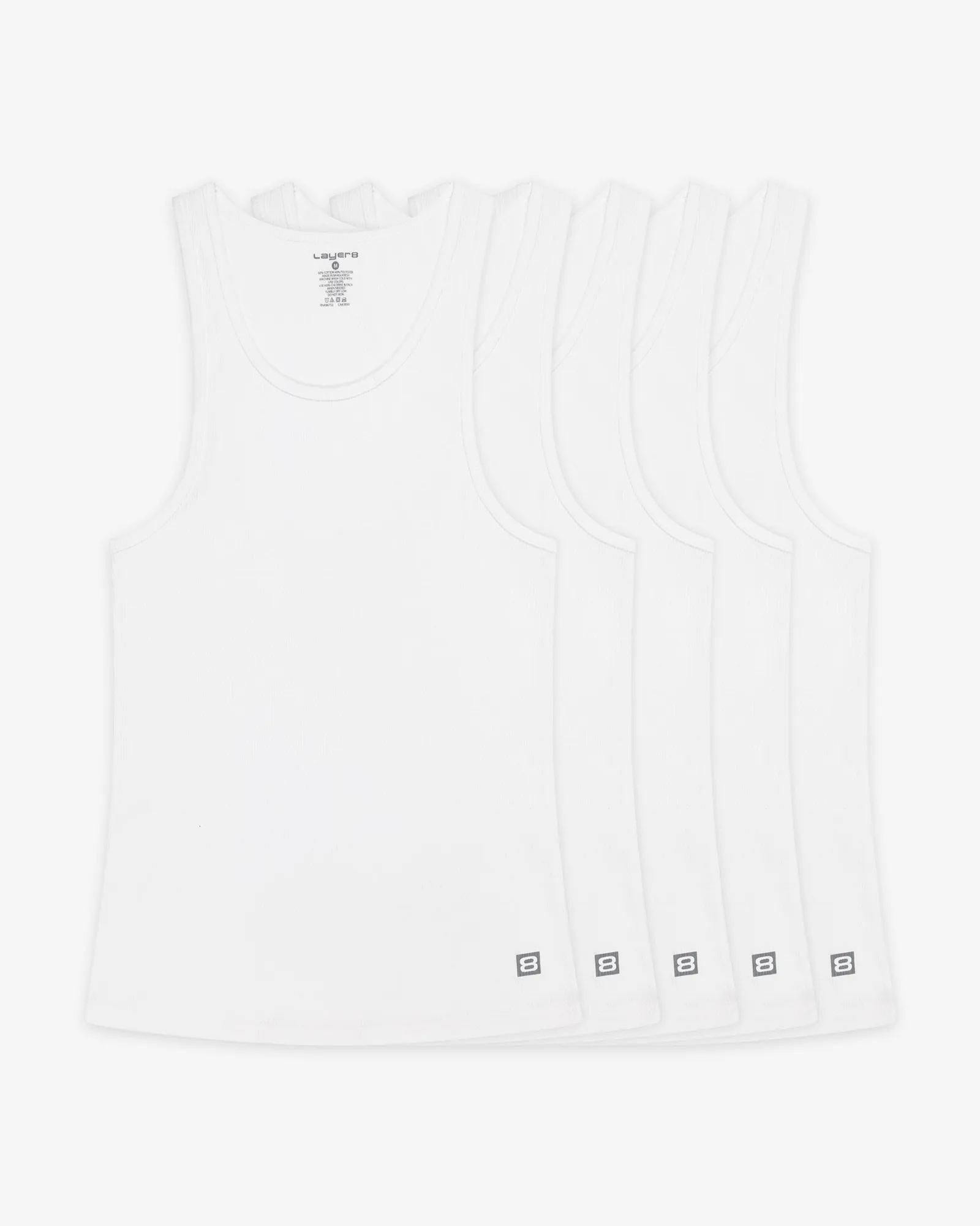 Ribbed Tank (5-Pack Multi)