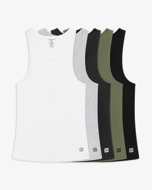 Ribbed Tank (5-Pack Multi)