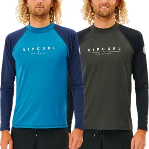 Rip Curl Mens Shockwaves Long Sleeve Rash Vest