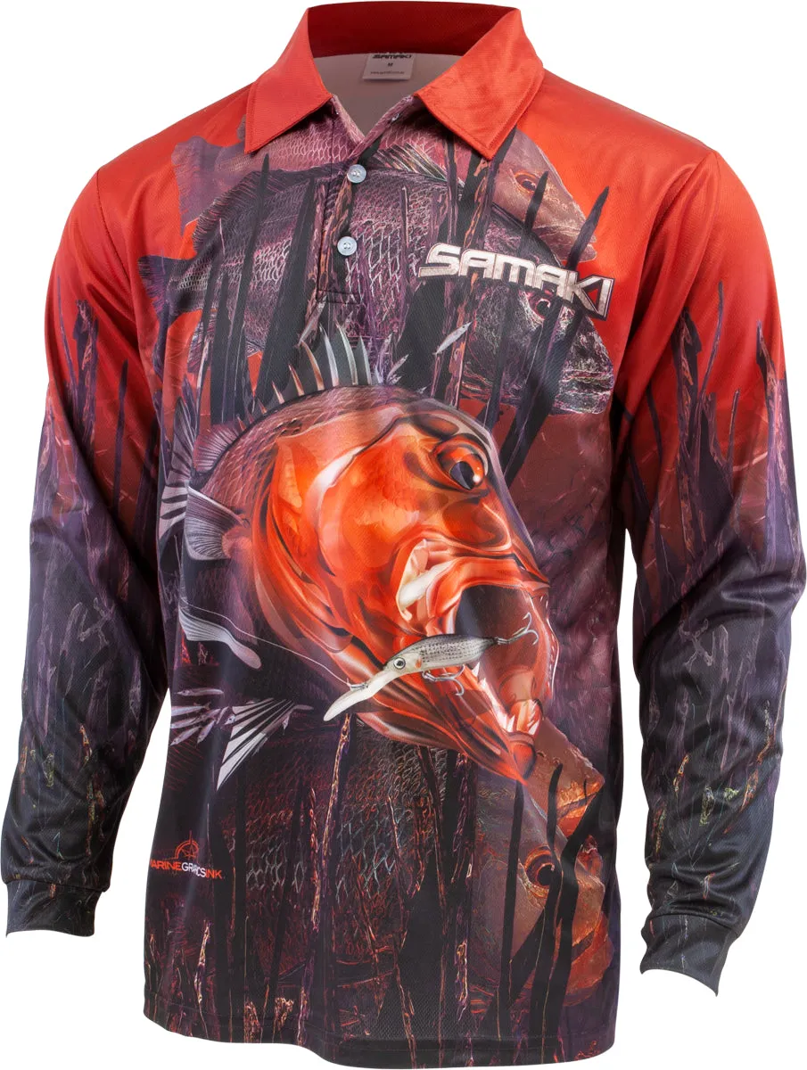 Samaki Manic Jack Adult Fishing Shirts