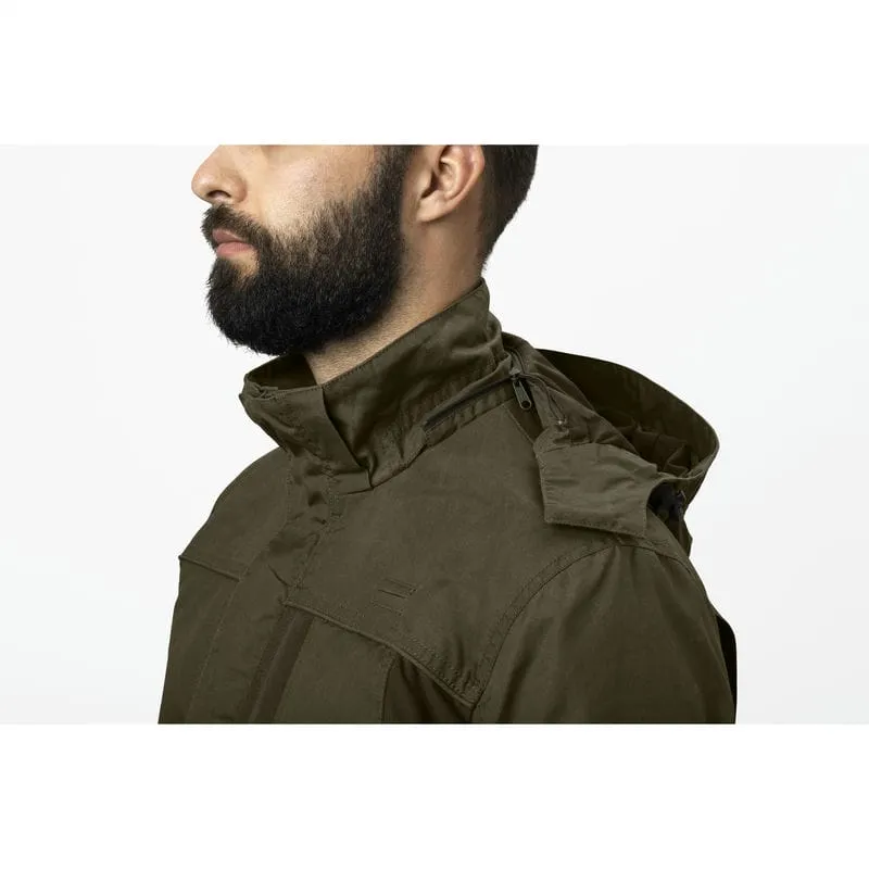 Seeland Key-Point Elements Mens SEETEX Waterproof Jacket - Pine Green/Dark Brown