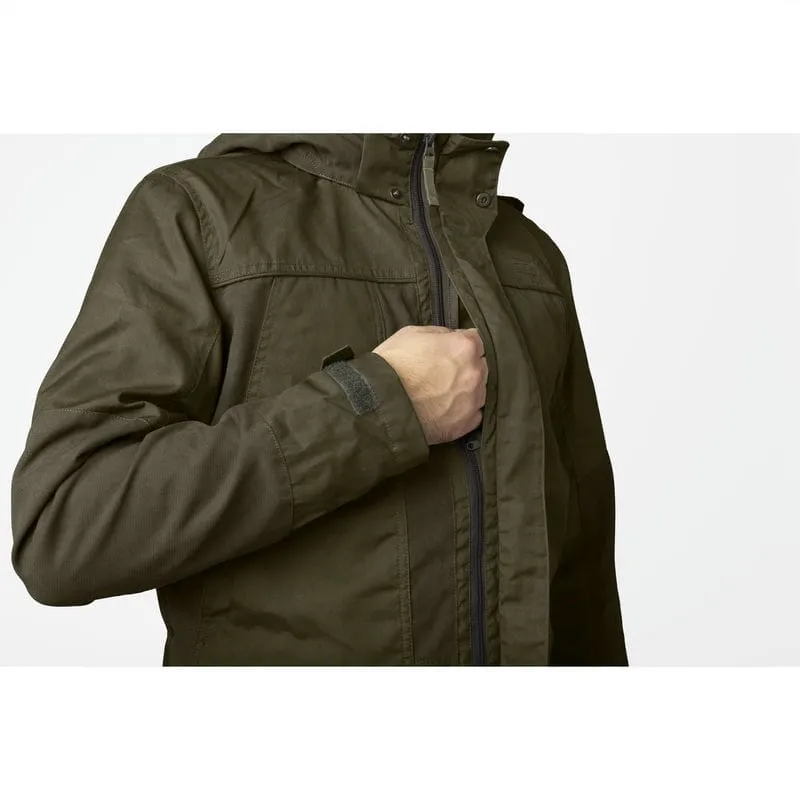 Seeland Key-Point Elements Mens SEETEX Waterproof Jacket - Pine Green/Dark Brown