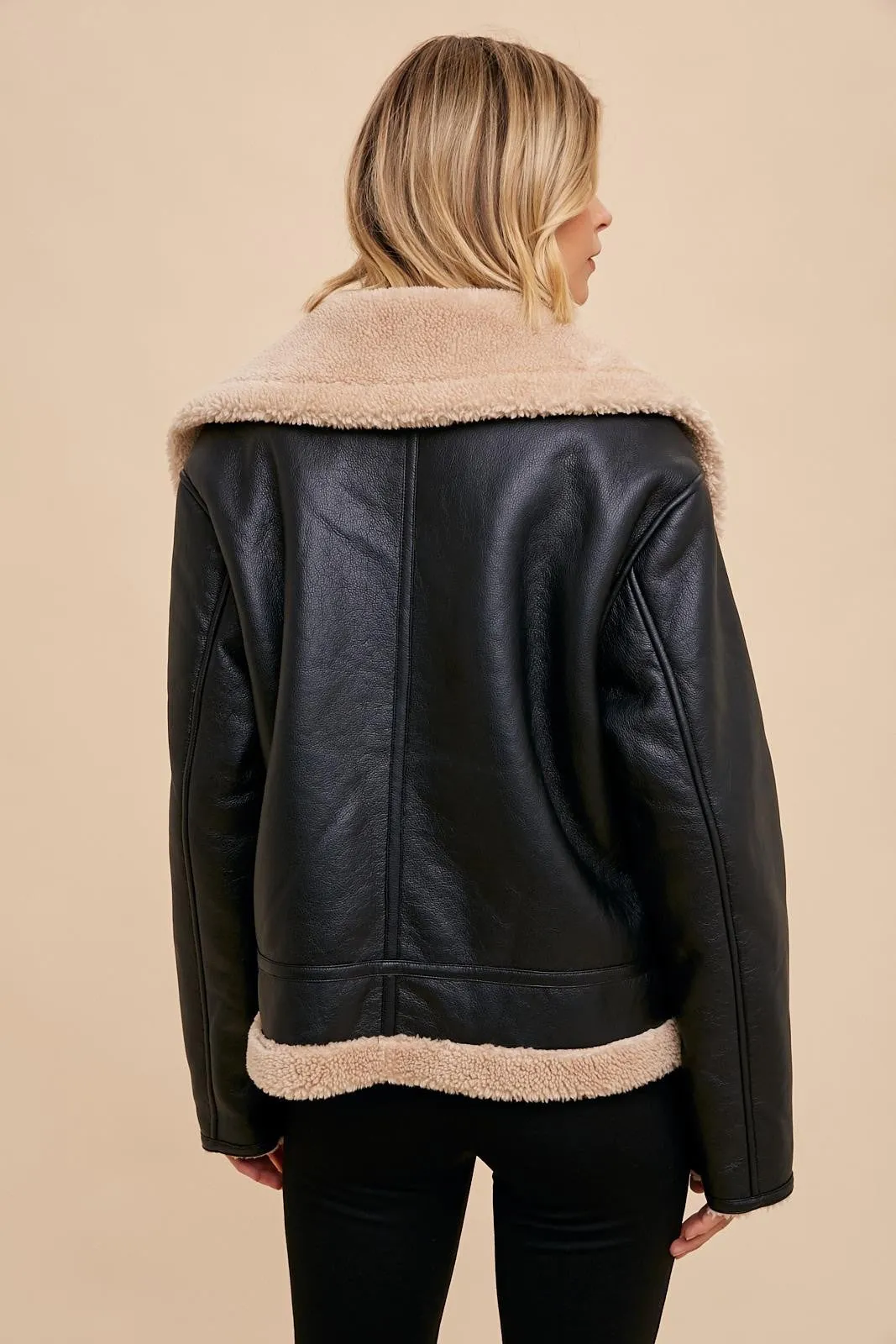 Shearling Jacket (Vegan Leather)