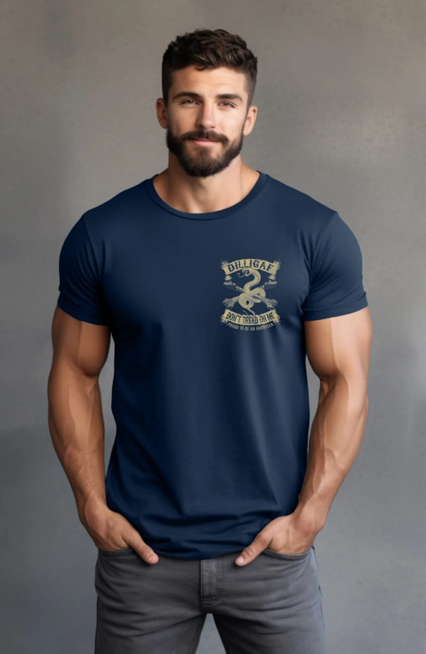 Simple Don't Tread Tan Snake T-shirt