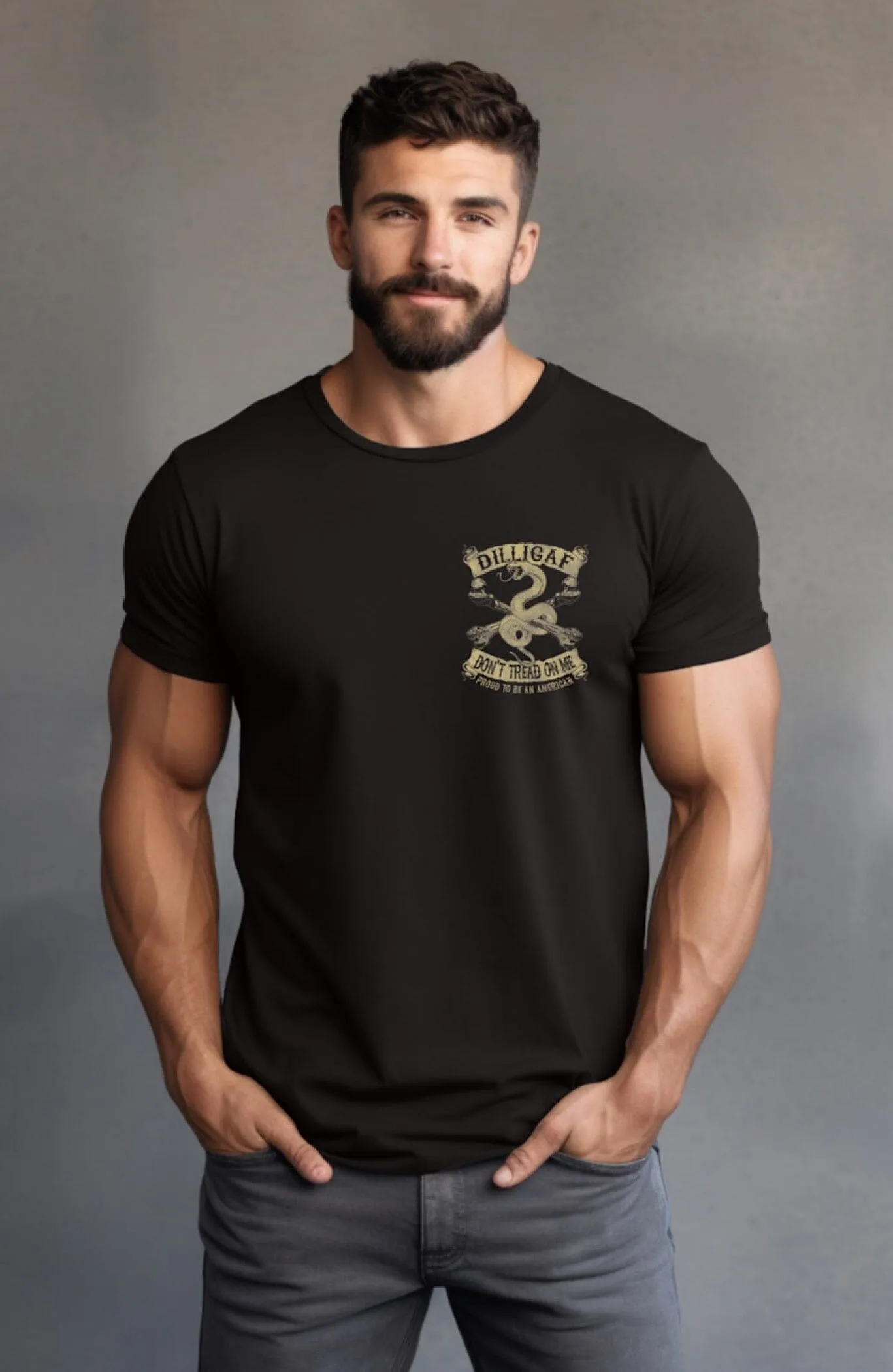 Simple Don't Tread Tan Snake T-shirt