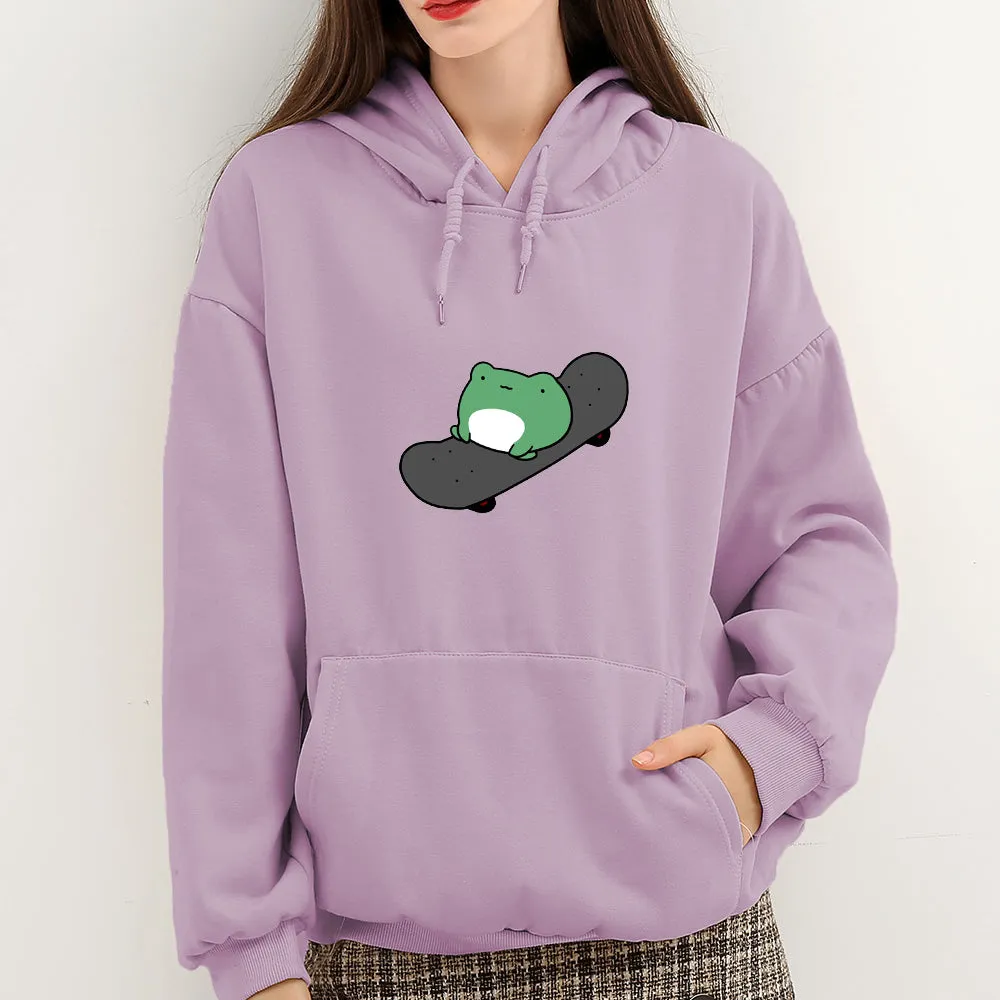 Skateboarding Froggy Soft Hoodie