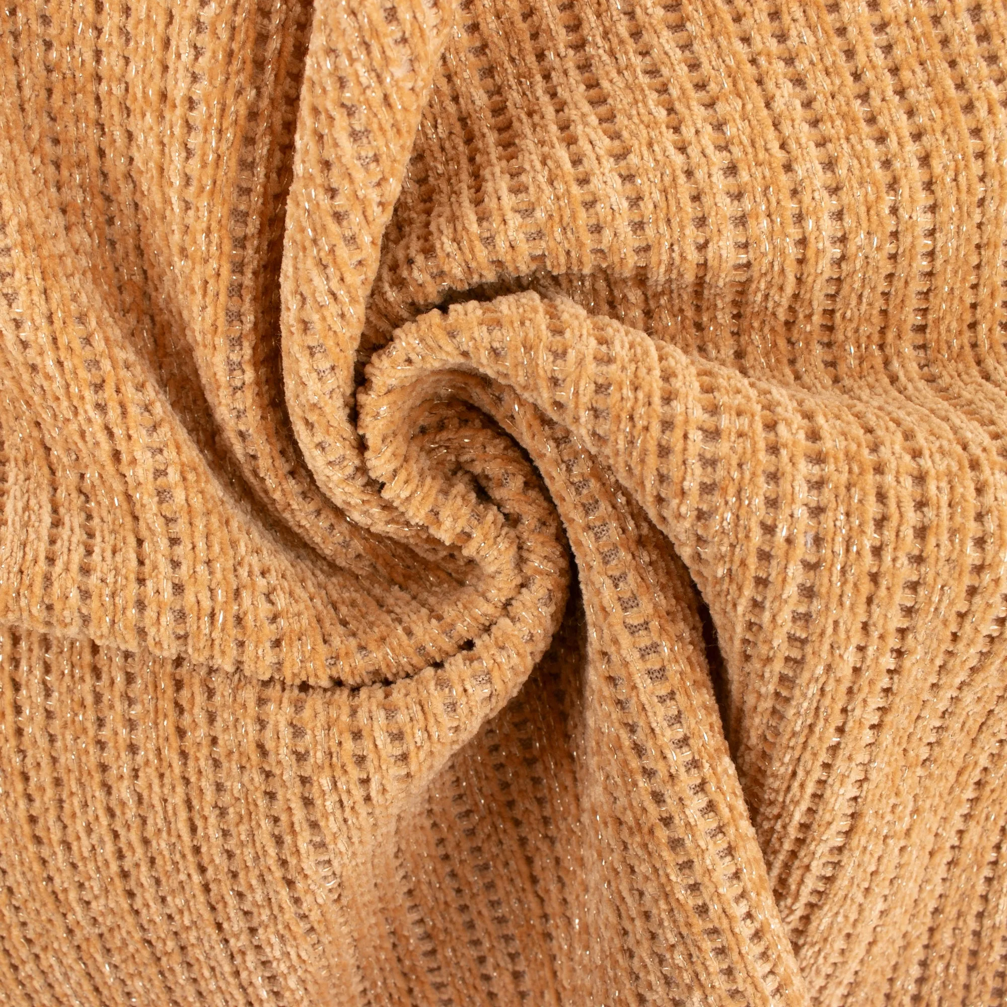 Solid Lurex Rib Knit - SICILY - Flax