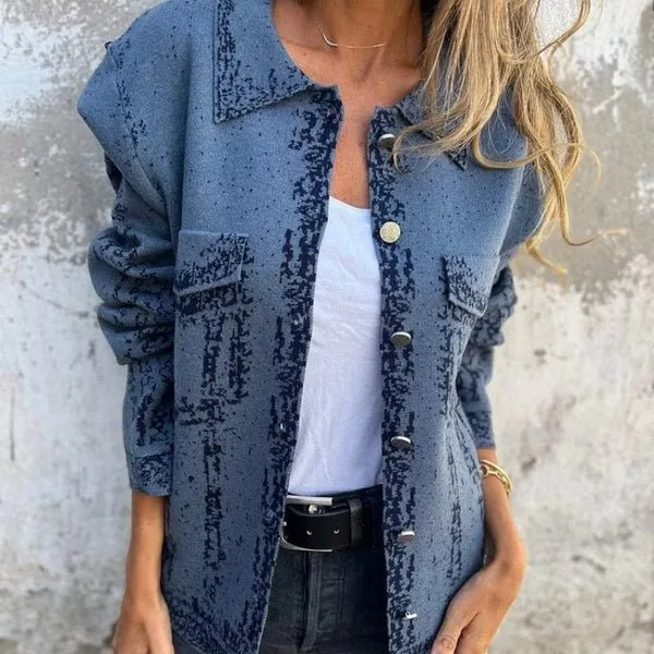 Textured Button-Up Jacket