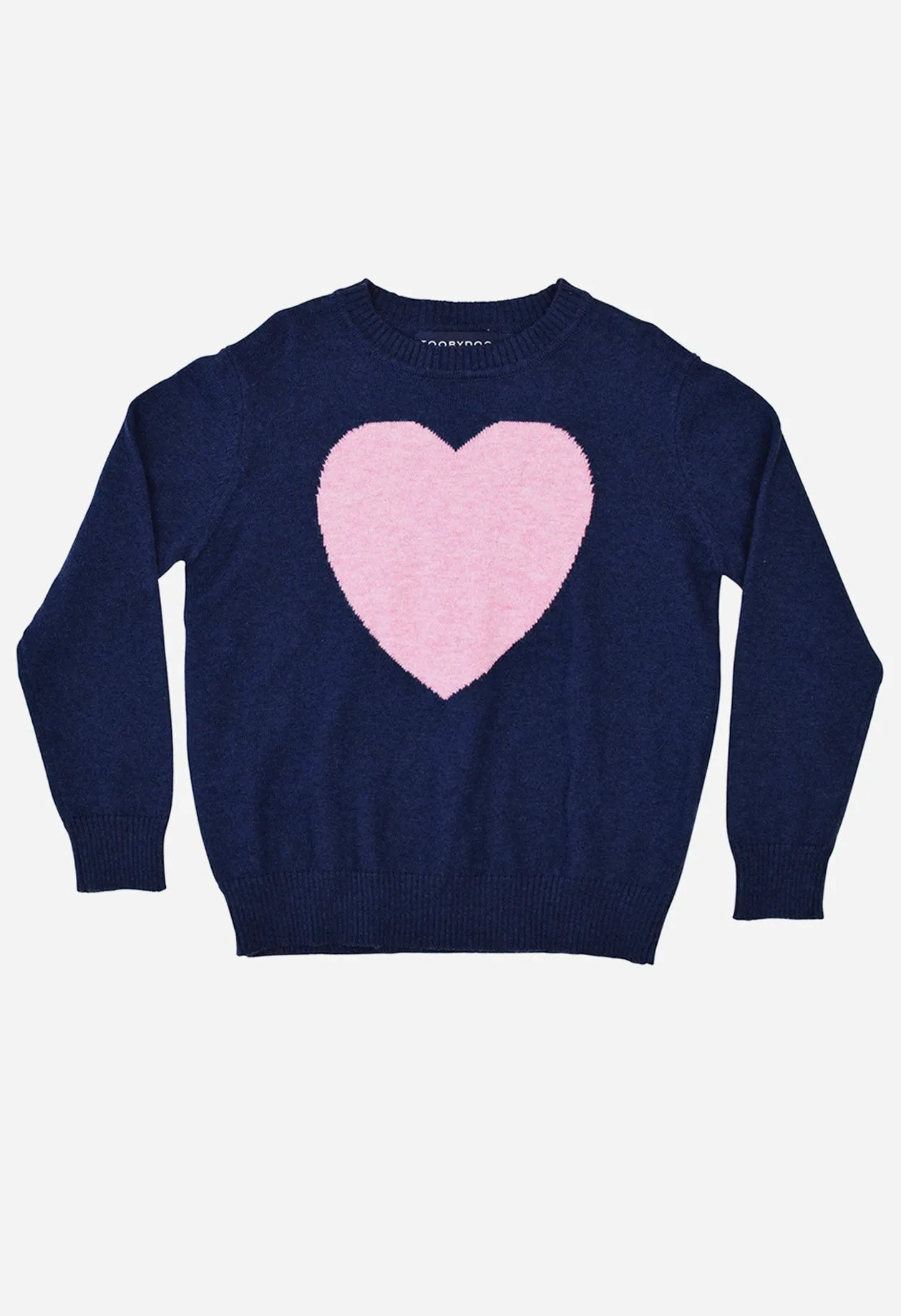 Toobydoo Pink Heart Girls Sweater