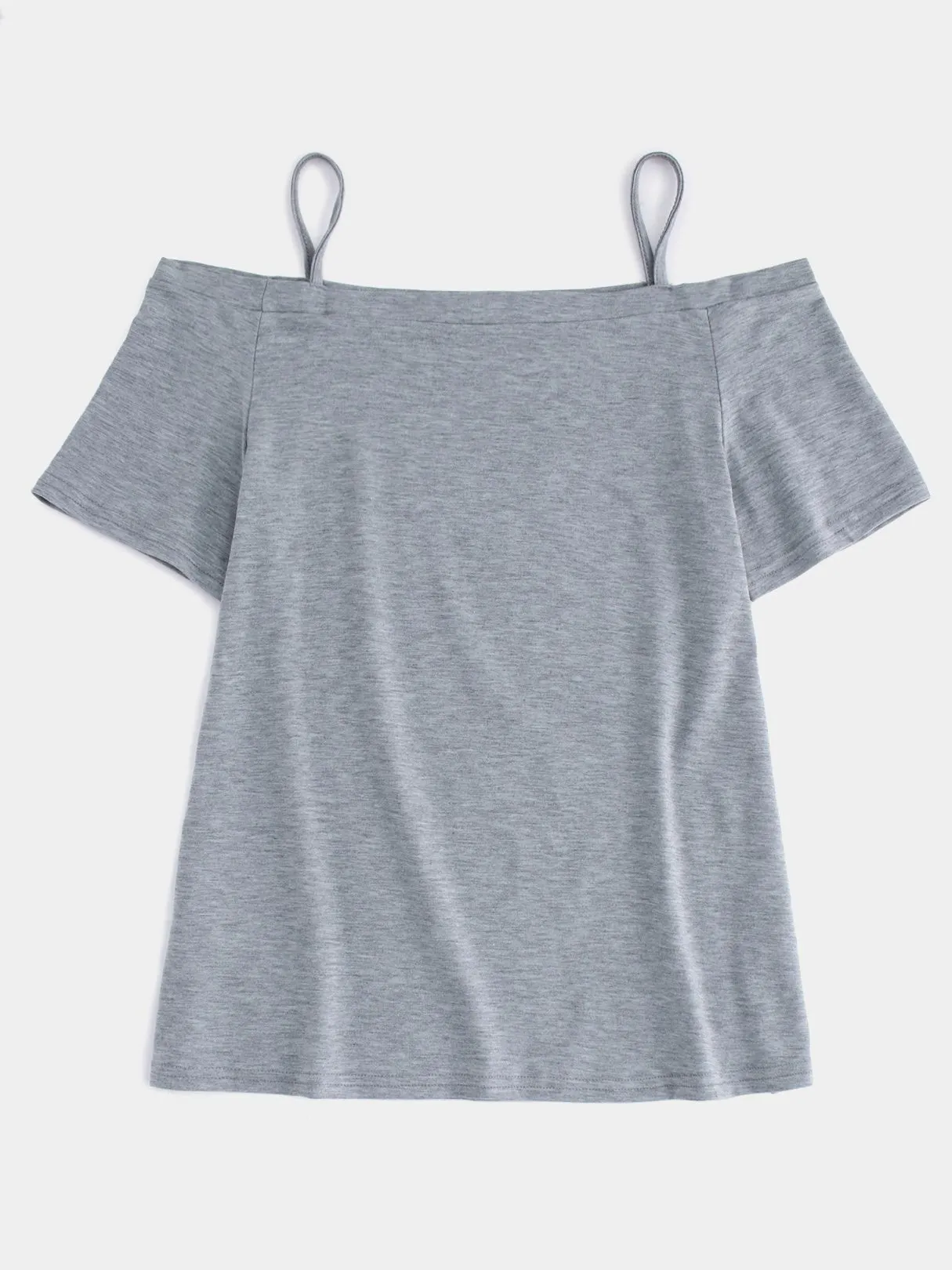 Wholesale Cold Shoulder Short Sleeve Tee